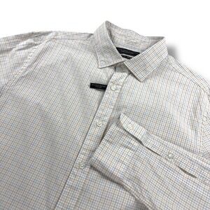 NWT‎ The Men's Store Shirt Slim Fit Stretch Size Large L Long Sleeve Button Down
